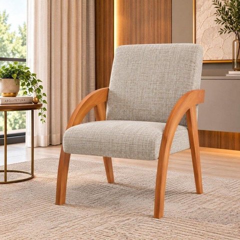 Poltrona Decorativa Duda 88cm MDF
