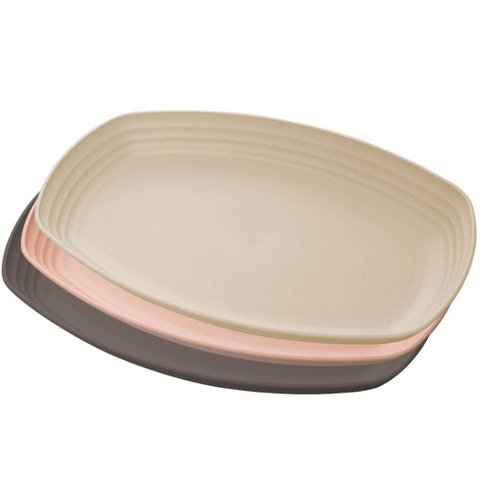 12 Travessas Bambu Sortida 29x18x3cm Lines Lyor Petisqueira