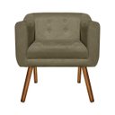 Ver imagem 4 de Kit Sofá Retrô Namoradeira 02 Lugares e 02 Poltronas Julia​ Suede Marrom Rato - D'Rossi