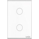 Ver imagem 2 de Interruptor Touch, na cor Branco , espelho de acrílico, linha TOK Glass, 2 botões - 4x2
