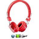 Ver imagem 1 de Fone de Ouvido Bluetooth Micro Sd Mp3 Rádio Fm Player B-05 - Vermelho