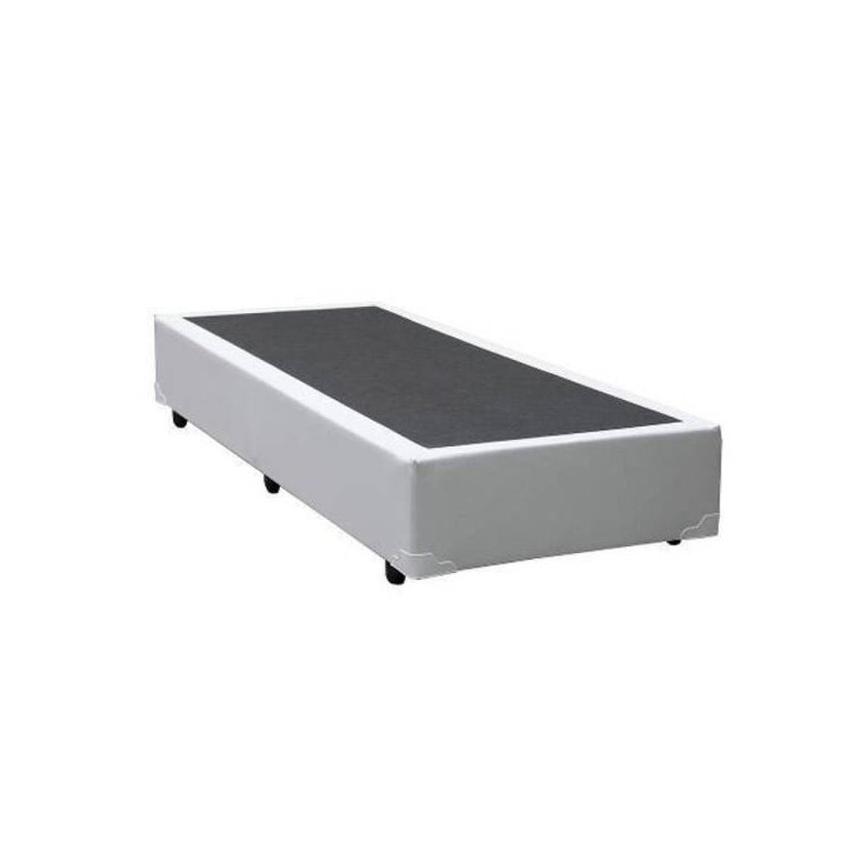 Base Box Solteiro 88x188 Branco Corino Acolchoes