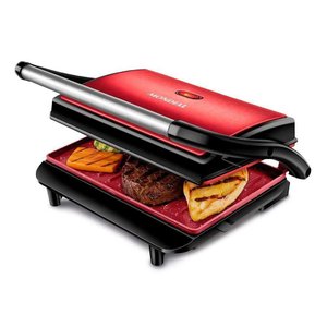 Press Grill Mondial Master Inox Vermelho PG-01-RC - 127V