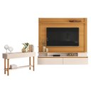 Ver imagem 1 de Home Suspenso Astor Cinamomo Off White com Aparador Fiero Off White - Hb Móveis