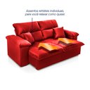 Ver imagem 4 de Sofá Retrátil Reclinável Trento 1,50m Suede Velut Vermelho Molas no Assento - King House