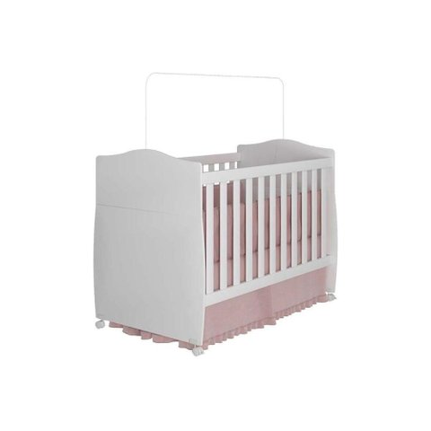 Berço - Mini Cama Infantil Conforto 2 em 1 Branco - Permóbili Baby