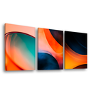 Ver imagem 3 de Quadro Decorativo Trio Abstrato Gradiente