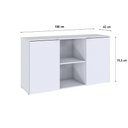 Ver imagem 6 de Armário Baixo com 02 Portas e Nicho 75x135x42cm Wlab135 Branco Tx