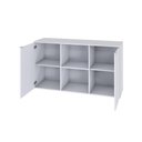 Ver imagem 3 de Armário Baixo com 02 Portas e Nicho 75x135x42cm Wlab135 Branco Tx