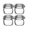 Jogo de 4 Potes de vidro Hermético com tampa 500 ml Fido Bormioli - 1