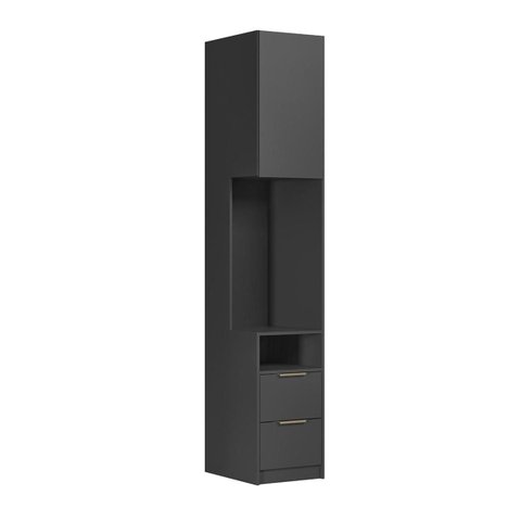 Modulo Mesa de Cabeceira Direito 100% MDF Ravi New Grafitto 1316