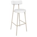 Ver imagem 1 de Banqueta Alta Bar Cozinha Sala de Jantar Aço Milão Arena L02 Facto Branco - Lyam Decor