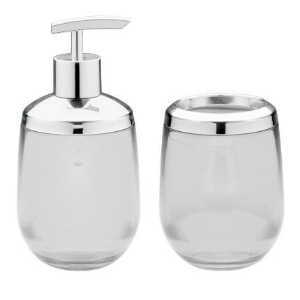 Conjunto de banheiro 2 peças Transparente Belly Ou Martiplast - CBB 425T - 1