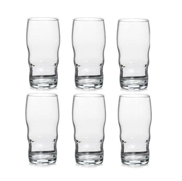 Jogo de 6 copos de vidro água e suco Piamonte 500ml - 1