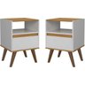 Mesa de Cabeceira Ted:off White/freijó - 4