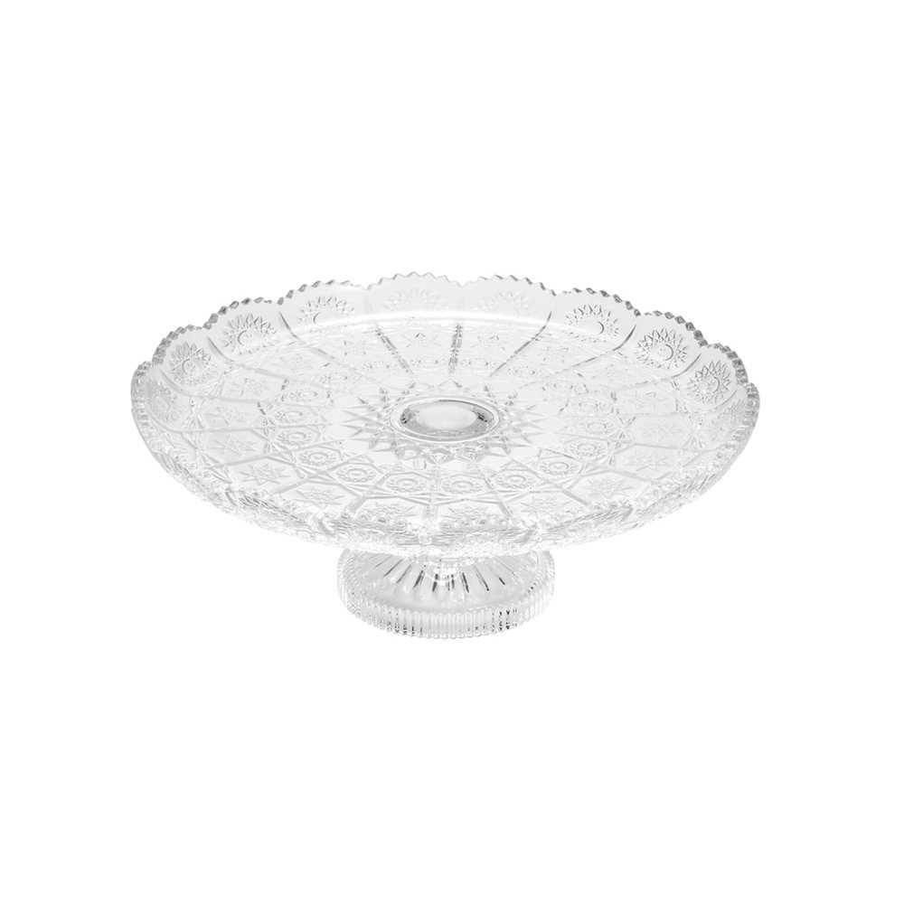 Prato para Bolo Starry Pedestal em Cristal - Wolff - Pequen - 3