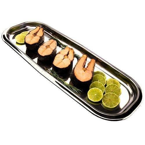 Travessa para Peixe em Aço Inox 60 x 24 x 3 cm - Zanella - 1