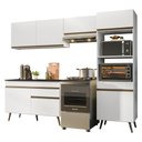 Ver imagem 2 de Armário Cozinha Modulada Completa 252cm Florença Multimóveis MP2452 Branco