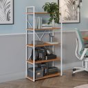 Ver imagem 1 de Estante para Livros Alta 5 Prateleiras 150cm X 72cm Industrial