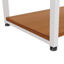 Ver imagem 7 de Estante de Livros Industrial em Aço 5 Prateleiras 72x152cm Canela/Branco