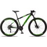 Bicicleta Aro 29 Raider Aluminum 27v Freio a Disco Preto e Verde Tam: 19 - 1