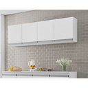 Ver imagem 1 de Armário de Cozinha Aéreo Andréia 150cm Branco - AJL Móveis