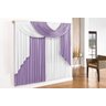 Cortina Elegance - 3,00m x 2,80m Varão Duplo - Lilás e Branco - 1