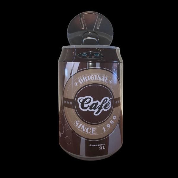Lixeira Inox Automática Basculante Sensor Café 6 Litros - 3