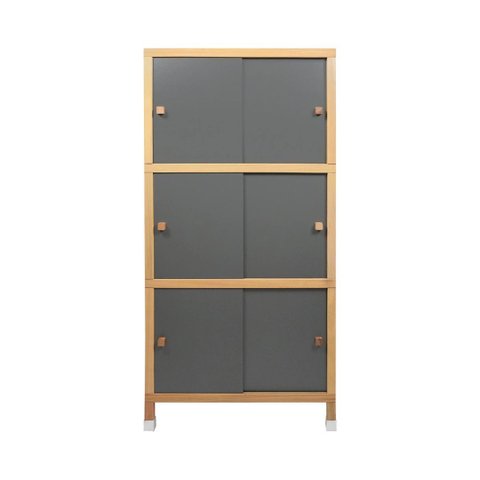 Armário 734-3 Portas Cinzas Acm
