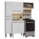 Ver imagem 2 de Armário de Cozinha Compacta 156 Cm Branco Emilly Madesa 01