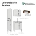 Ver imagem 4 de Armário de Cozinha Compacta 156 Cm Branco Emilly Madesa 01