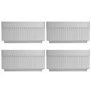 Ver imagem 1 de Jogo 4 Tigelas Ramekins de Porcelana 50ml Canelados Germer Branco