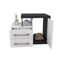 Ver imagem 4 de Gabinete Armario P-banheiro (balcao C-cuba Q355) Legno 650 Branco Chess C-preto Ônix
