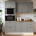 Ver imagem 1 de Cozinha Compacta 3PÇS 7 Pts 4 Gav Iluminata Branco/Fendi