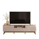 Ver imagem 1 de Rack Bancada Diadema Grigio Fosco/Canela para TV até 75” - Mobler