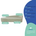 Ver imagem 5 de Recamier Curvo Orgânico 140cm 2 Lugares Lado Esquerdo para Sala de Estar Bouclé Paris
