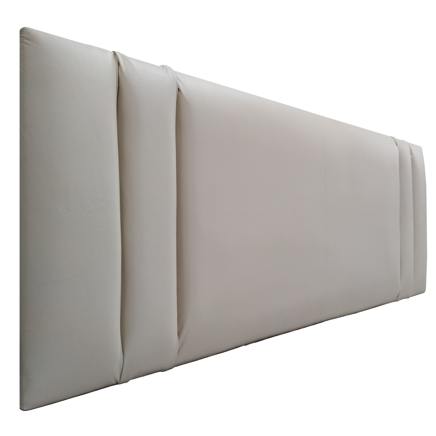 Cabeceira Painel Double Corino Bege King 195 x 60 - 3