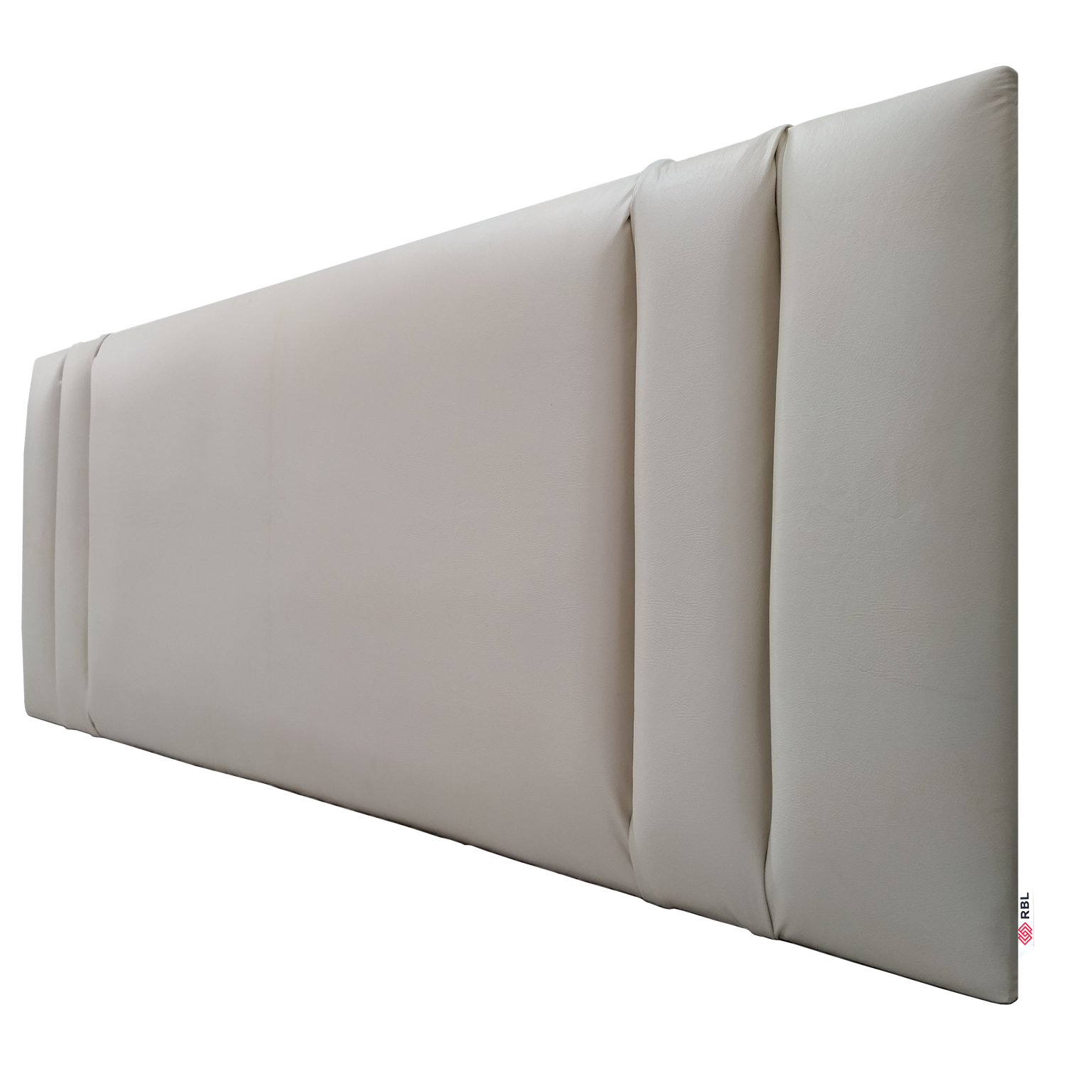 Cabeceira Painel Double Corino Bege King 195 x 60 - 5