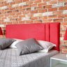 Cabeceira Painel Suede Liso Vermelho Casal 140 x 60 - 7