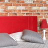 Cabeceira Painel Suede Liso Vermelho Casal 140 x 60 - 3