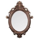 Ver imagem 1 de Espelho Oval Rococó Rose Gold