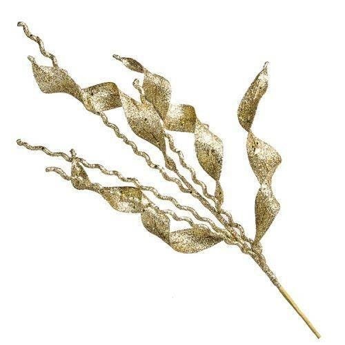 Galho de Natal Dourado Alga Felice 75cm Tok da Casa 4 Peças - 1