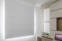 Ver imagem 1 de Persiana Romana (1,60 Largura x 1,80 Altura) Tecido Blackout Branco - Vogaflex