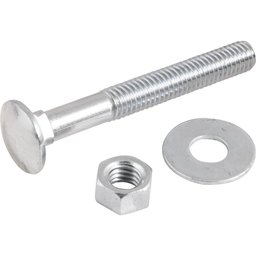 Parafuso Francês 3/8'x3'' com Porca e Arruela 2 peças Vonder - 4