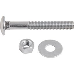 Parafuso Francês 3/8'x3'' com Porca e Arruela 2 peças Vonder - 2