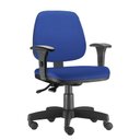 Ver imagem 1 de Cadeira Executiva Giratória para Escritório Job com Back System Ergonômica Nr-17 Anatômica Azul