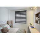 Ver imagem 1 de Persiana Rolo Dupla (1,80Lar. x 2,50Alt.) Double Vision Tecido Translucido Preto - Vogaflex