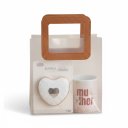 Ver imagem 3 de Kit Presente Feminino: Caneca com Foto + Espelho Coração + Bolsa Glow