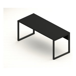 Escrivaninha Mesa Job Estilo Industrial 1,60x0,60 Mdp 25mm Preta