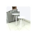 Ver imagem 2 de Conjunto 2 Mesinhas Lateral Canto Sala Quarto Redonda B.b Fs